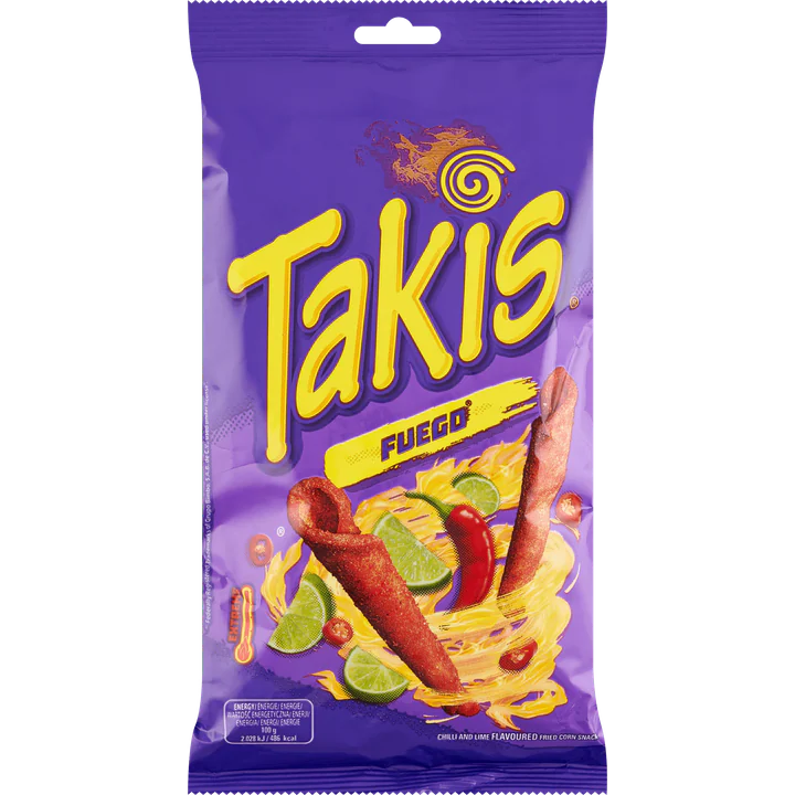 Takis Fuego Chilli and Lime 100g