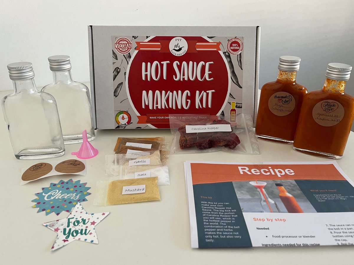 Sauce mit Pfiff – Carolina Reaper Hot Sauce DIY Set – Machen Sie Ihre eigene Hot Sauce