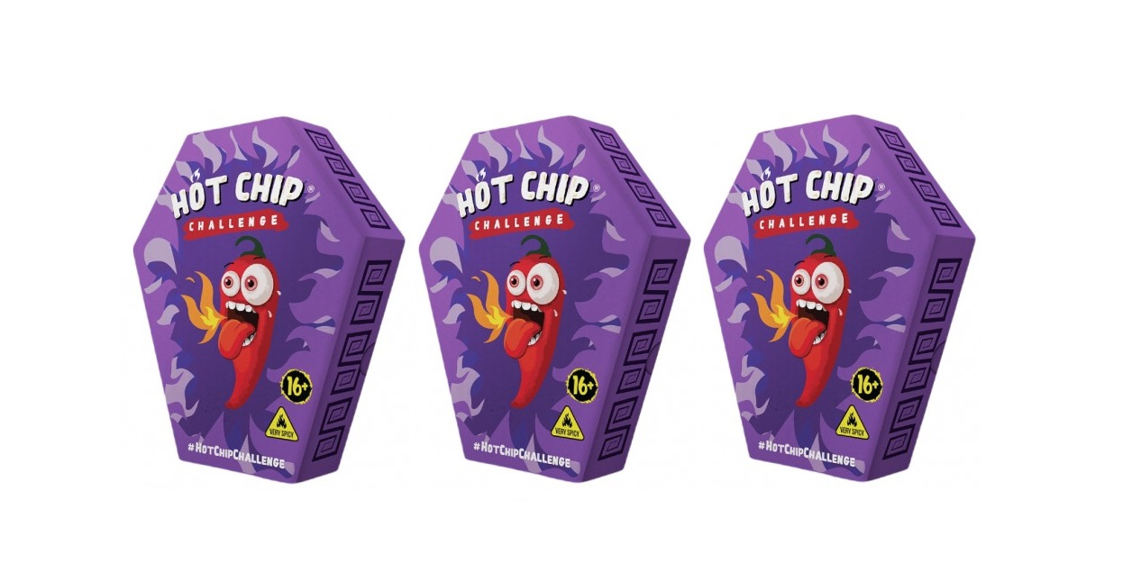 Hot Chip Challenge – Die schärfste Herausforderung der Welt mit Carolina Reaper Pepper &amp; Trinidad Scorpion 3er-Pack