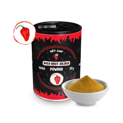 Bhut Jolokia Pulver (Ghost Pepper) 30g – 100% Rein – 1+ Million Scoville – Extrem scharfe Chili