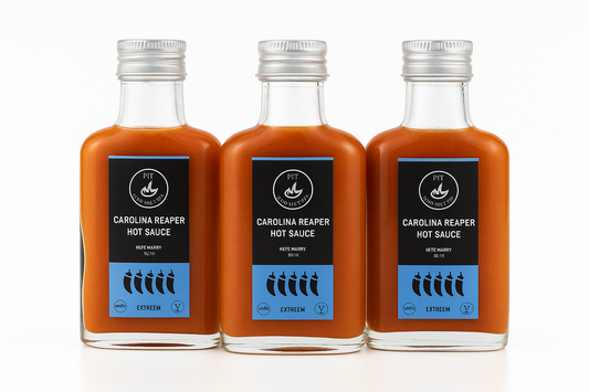 Scharfe Sauce mit Gewürzen - Hot Harry - Carolina Reaper Hot Sauce - 3er-Pack