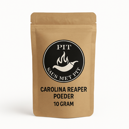 Carolina Reaper Poeder gemaakt van de Heetste Peper op Aarde - klein zakje van 10 gram