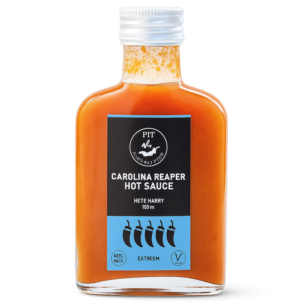 Sauce mit einer würzigen scharfen Sauce - Carolina Reaper Hot Sauce - Hot Harry - 2 Millionen Scoville 