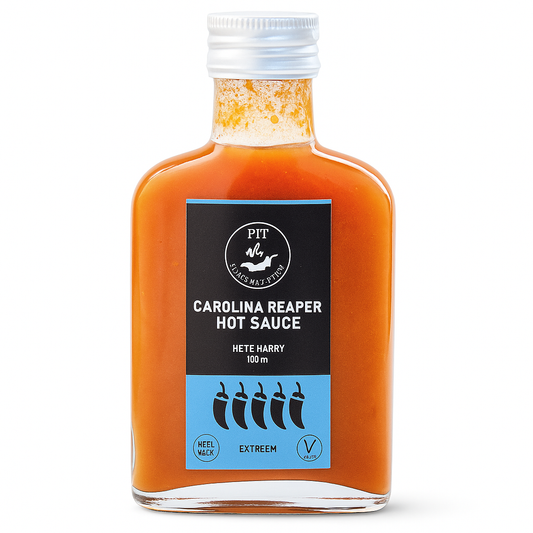 Sauce mit einer würzigen scharfen Sauce - Carolina Reaper Hot Sauce - Hot Harry - 2 Millionen Scoville 
