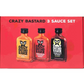 Crazy Bastard 3 Hot Sauce Set –  3 x 100 ml