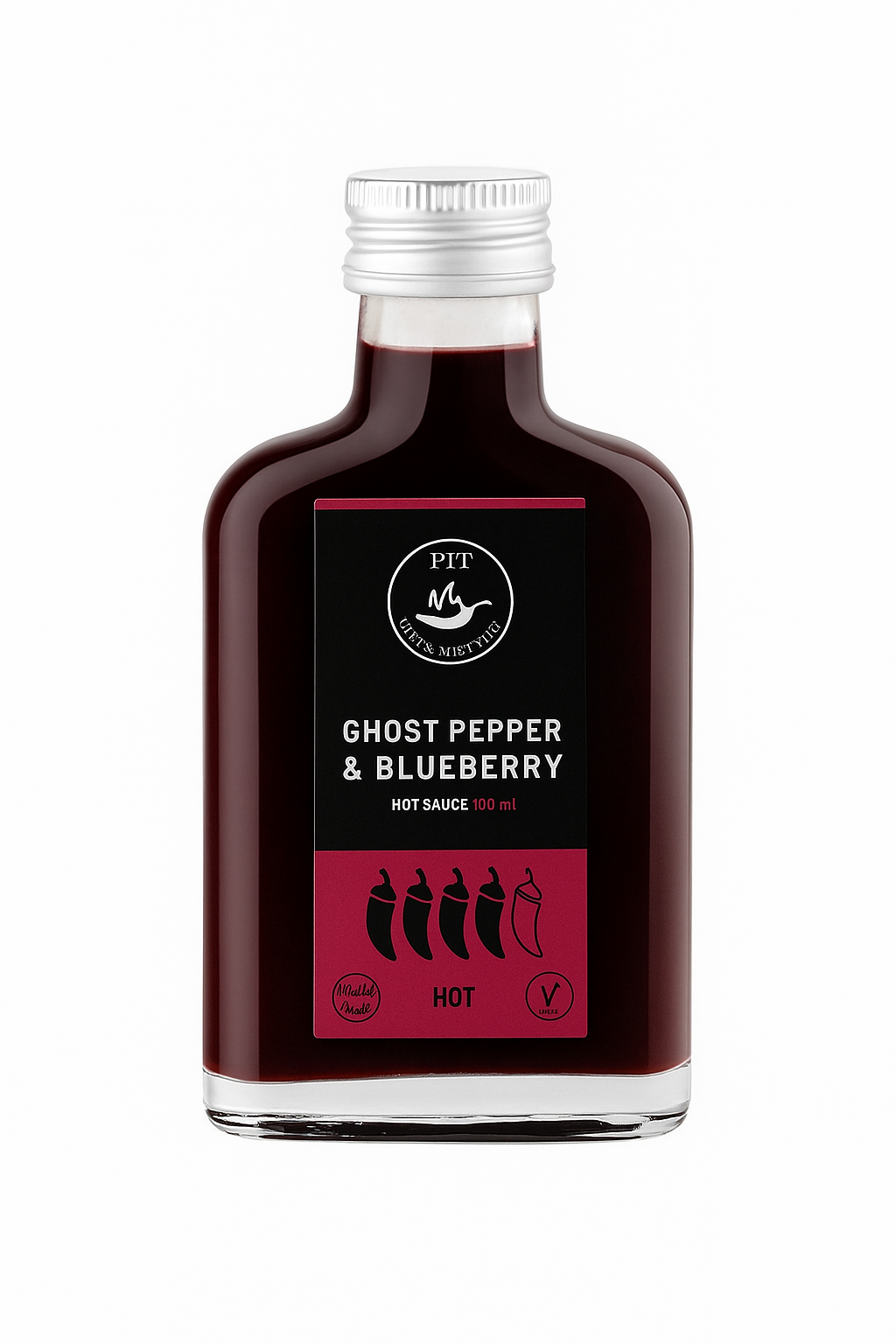 Scharfe Sauce – Blaubeer-Hotsauce mit Ghost Pepper