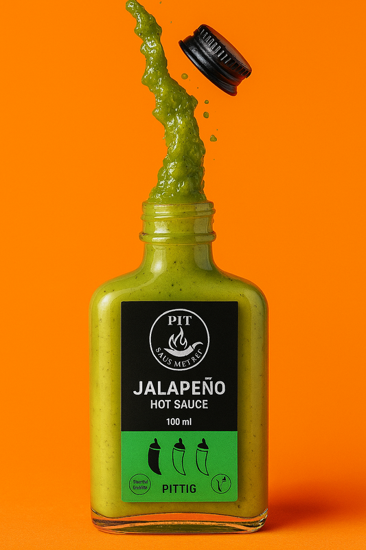 Sauce mit Kernen - Jalapeno Hot Sauce 100ml