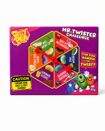 JellyPop Mr. Twister Challenge - Jelly Beans Süßigkeitsspiel - 90 g