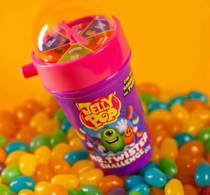 JellyPop Mr. Twister Challenge - Jelly Beans Süßigkeitenspiel - 60 g