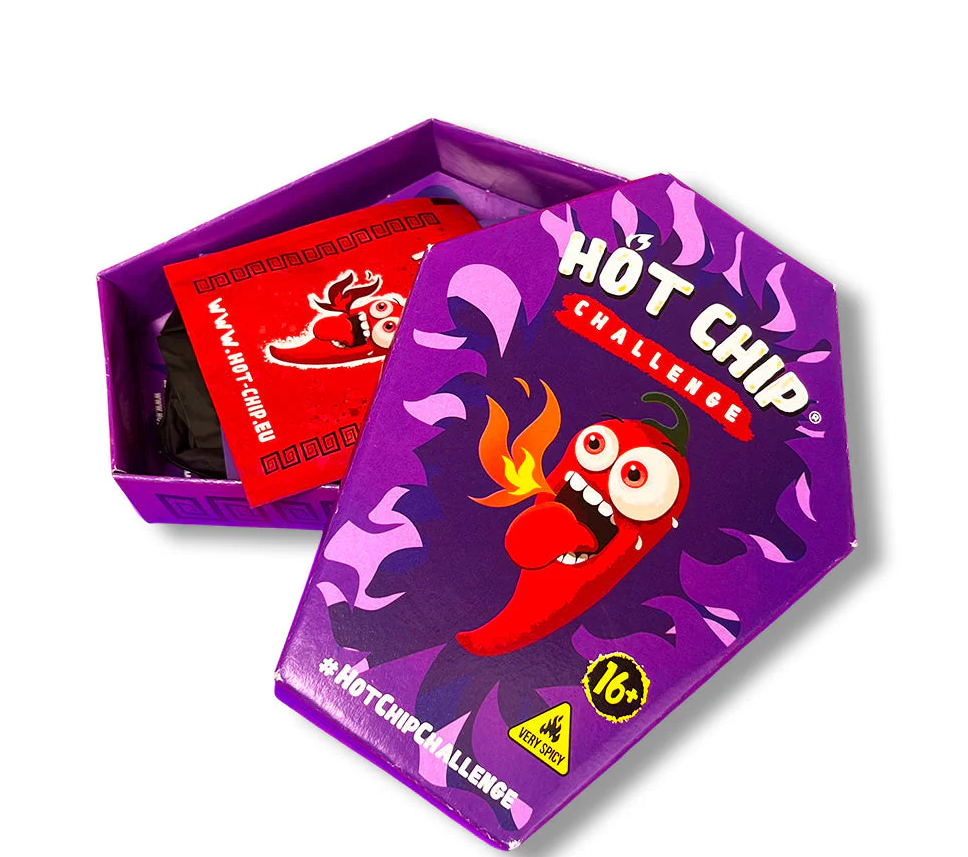 Hot Chip Challenge – Die schärfste Herausforderung der Welt mit Carolina Reaper Pepper &amp; Trinidad Scorpion 2er-Pack