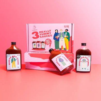 CHIMAC Korean Hot Sauce 3er-Pack - Großes Geschenkset