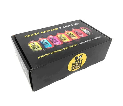 Crazy Bastard Hot Sauce Set – Komplette Hot Sauce Kollektion 7 x 100 ml