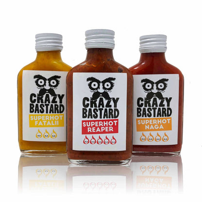 Crazy Bastard Superhot 3er-Set mit Carolina Reaper