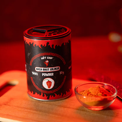 Bhut Jolokia Pulver (Ghost Pepper) 30g – 100% Rein – 1+ Million Scoville – Extrem scharfe Chili