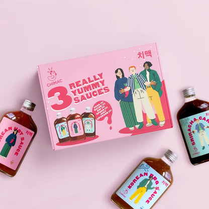 CHIMAC Korean Hot Sauce 3er-Pack - Großes Geschenkset