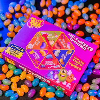 JellyPop Mr. Twister Challenge - Jelly Beans Süßigkeitsspiel - 90 g