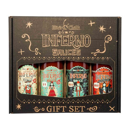 Inferno Geschenkset – Mic’s Chilli (4x155g) | Scharfe Habanero Saucen