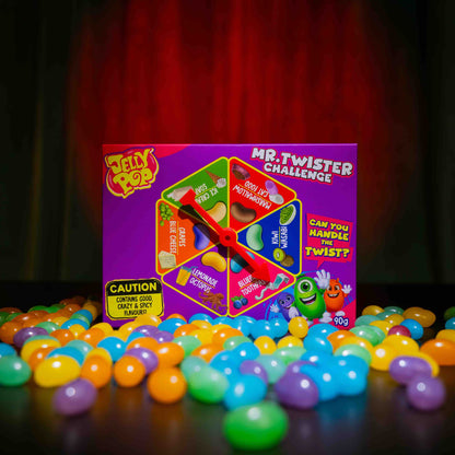 JellyPop Mr. Twister Challenge - Jelly Beans Süßigkeitsspiel - 90 g
