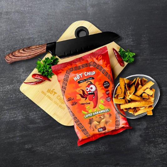 HOT CHIP - Habanero-Chips mit Limette und Chili - 40.000 Scoville - 80 Gramm